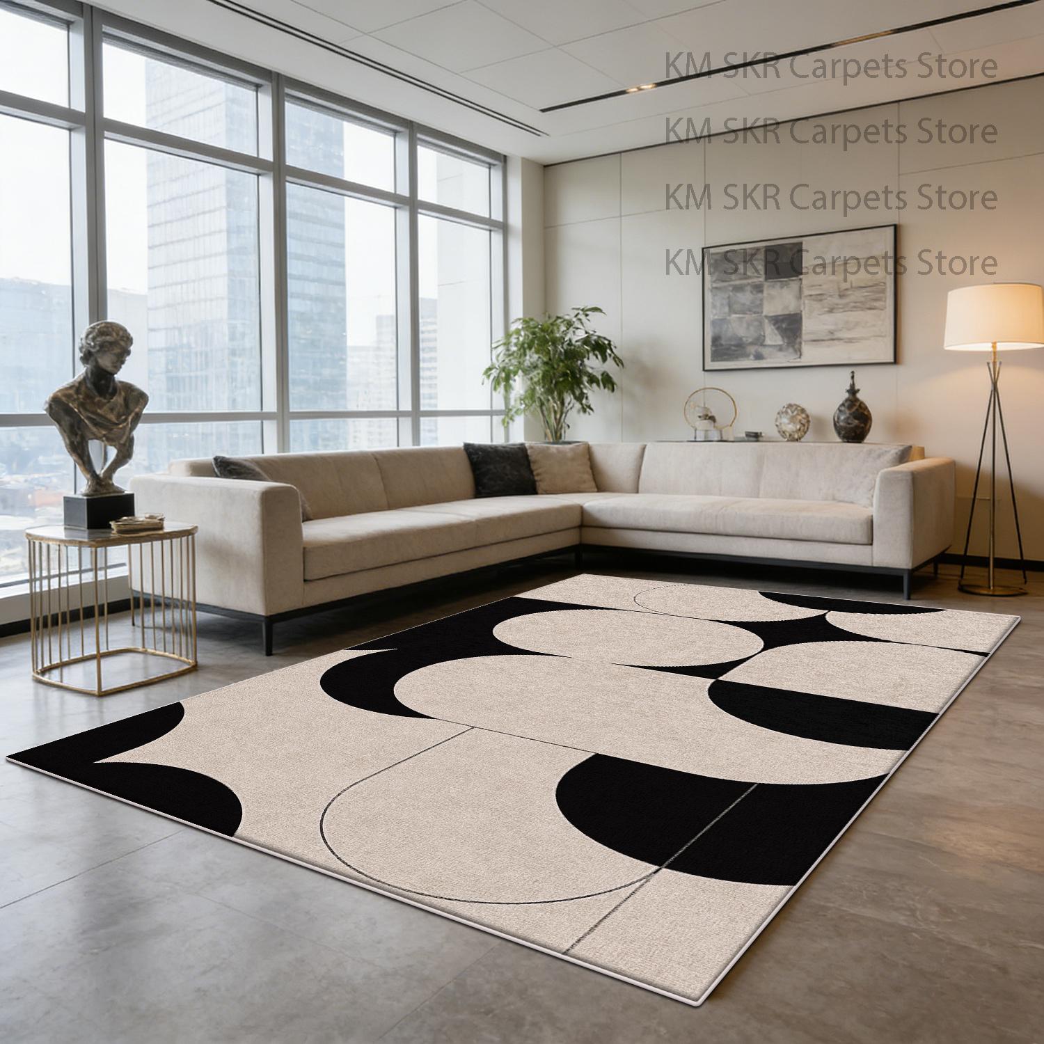 Black White Geometric Fresh Living Room Carpet Decoration Bedroom Washable Antiskid Large Area Rug Short Velvet Office Table Mat 60x90cm
Black White Geometric Fresh Living Room Carpet Decoration Bedroom Washable Antiskid Large Area Rug Short Velvet Office Table Mat 60x90cm