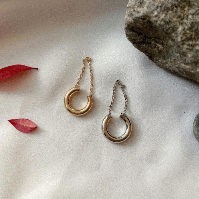Netro Earrings Round Minimalist Women s Chain Casual Silver
Netro Earrings Round Minimalist Women s Chain Casual Silver