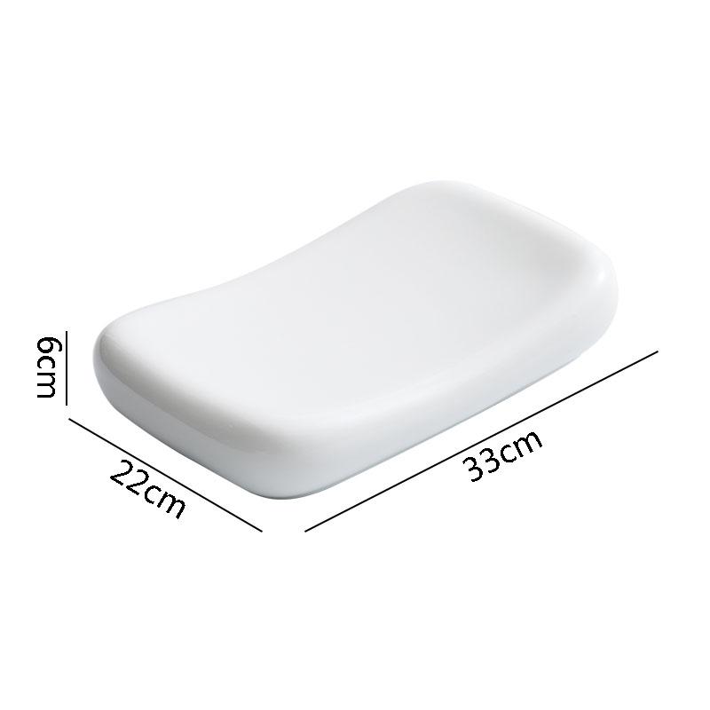 Креативная керамическая обеденная тарелка в форме подушки, ресторанная изоляционная тарелка, десертное блюдо для суши, тарелка для лосося, специальная столовая посуда