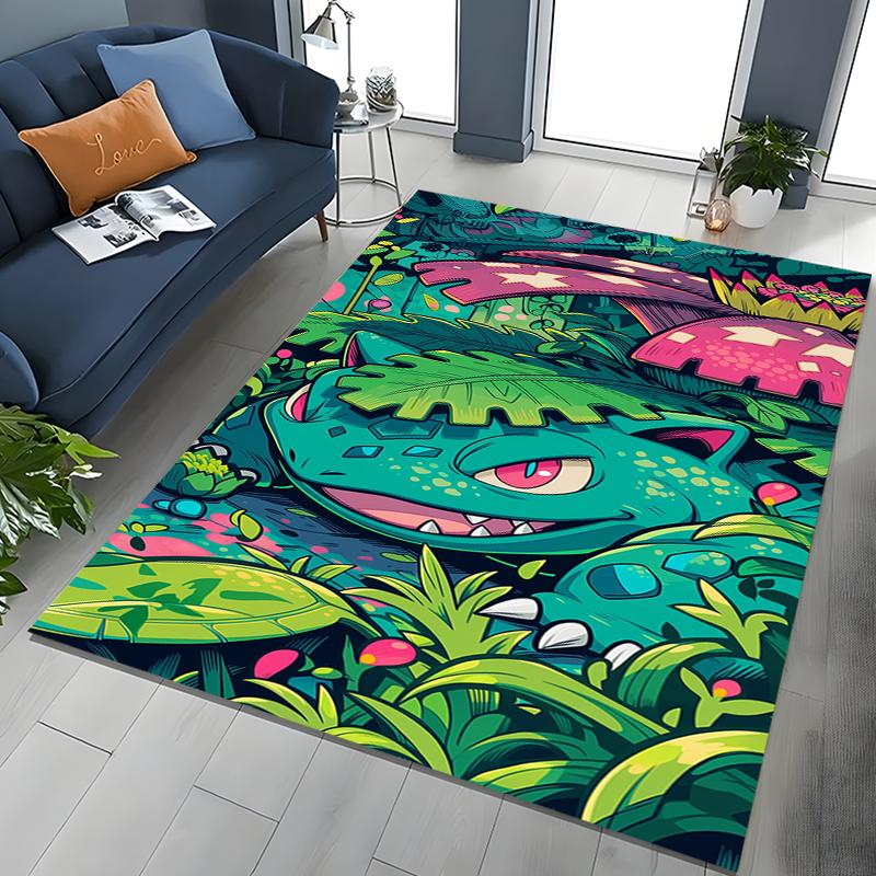 Japanese Anime Pokémon Bulbasaur Carpet for Living Room Bedroom Kid s Room Home Decor Area Rug Non-slip Mat Sofa Cloakroom Mat 40cm x 60cm
Japanese Anime Pokémon Bulbasaur Carpet for Living Room Bedroom Kid s Room Home Decor Area Rug Non-slip Mat Sofa Cloakroom Mat 40cm x 60cm