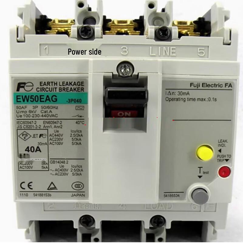 Abdo Fuji Earth Leakage Circuit Breaker EW50EAG 3P10A
Abdo Fuji Earth Leakage Circuit Breaker EW50EAG 3P10A