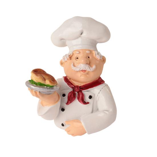 Вилка-крючок многофункциональная прочная клейкая стойка без проколов с милым мультяшным шеф-поваром для хранения шнура питания для дома D