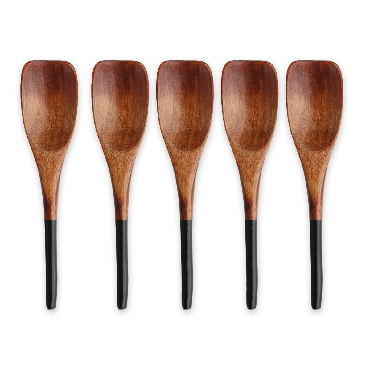 Wooden painted dessert set of Current model J-kitchens spoons, black, 5, 13x3cm,
Wooden painted dessert set of Current model J-kitchens spoons, black, 5, 13x3cm,