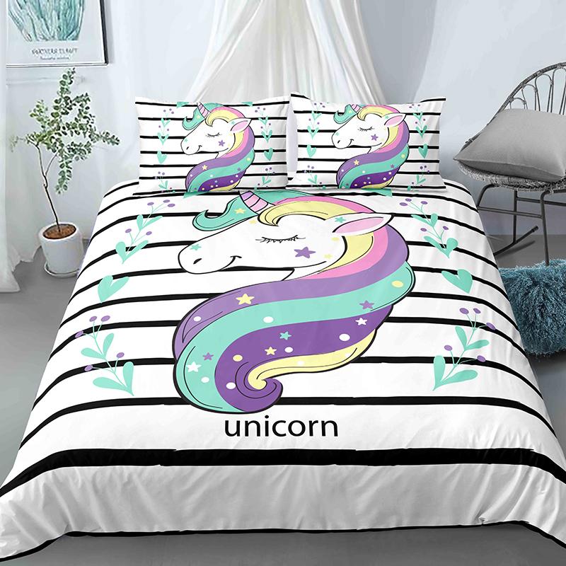 Pillowcase Queen King Size 2/3 Pieces Bed Clothes for Kids Adult Polyester Bedding Set with Cartoon Unicorn Cute Duvet Cover Set EU single(135x200cm)
Pillowcase Queen King Size 2/3 Pieces Bed Clothes for Kids Adult Polyester Bedding Set with Cartoon Unicorn Cute Duvet Cover Set EU single(135x200cm)