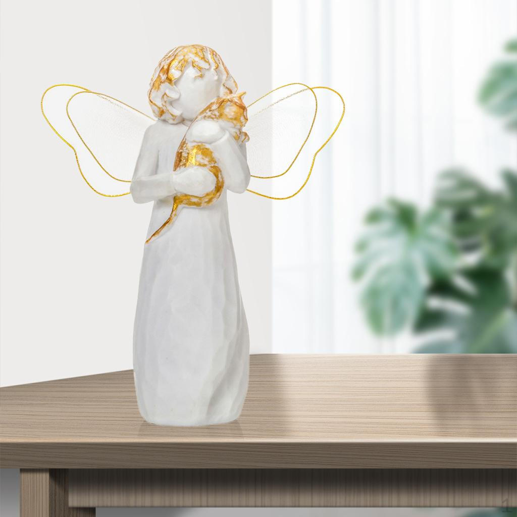 Statue Miniature Fairy Figurines Painted Crafts Ornaments Decoration Gifts Collectible Angel Girl 3 White
Statue Miniature Fairy Figurines Painted Crafts Ornaments Decoration Gifts Collectible Angel Girl 3 White