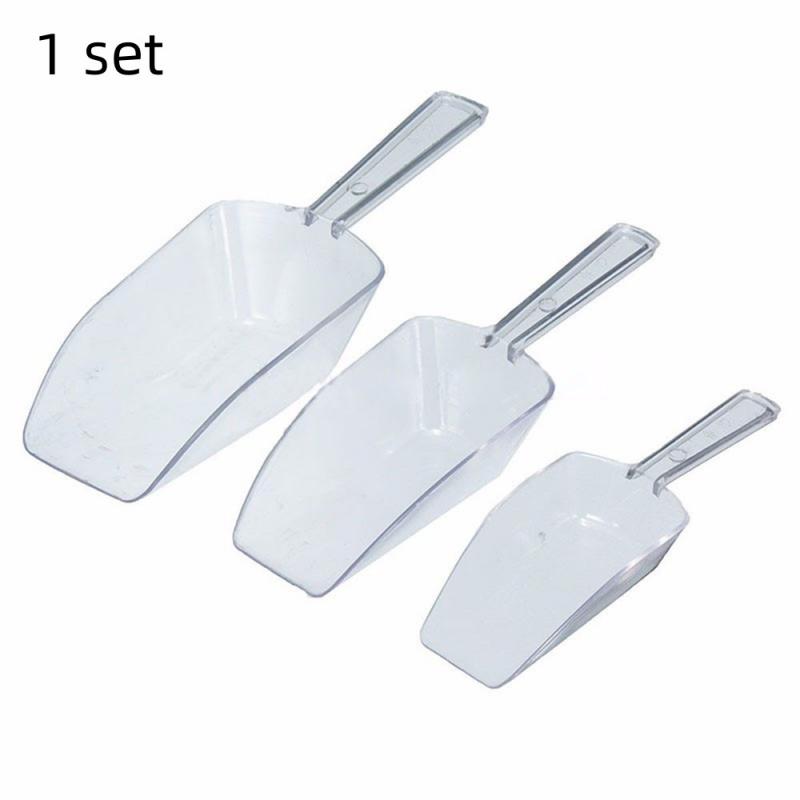 Мини-пластмассовый совок для льда, мерные ложки, многофункциональная матовая маленькая лопатка, лопата для рисовых зерен, совок для муки, совок для кофе, чая