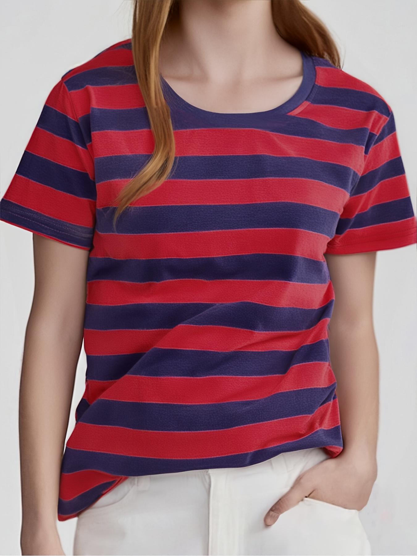 Short-sleeved T-shirt women s fit and versatile shirt striped round neck bottoming shirt XXS
Short-sleeved T-shirt women s fit and versatile shirt striped round neck bottoming shirt XXS