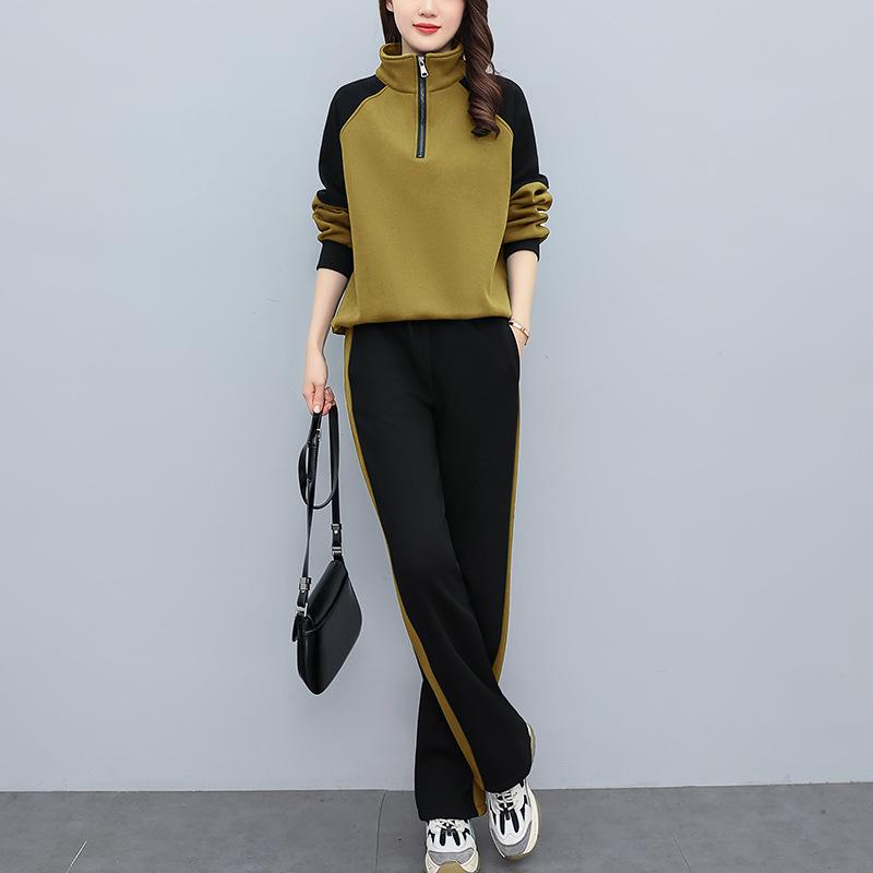Women s Spring/Autumn Casual Sportswear Set - Loose, Age-Reducing, Spliced Sweatshirt Two-Piece Ensemble M: 90-110 jin
Women s Spring/Autumn Casual Sportswear Set - Loose, Age-Reducing, Spliced Sweatshirt Two-Piece Ensemble M: 90-110 jin