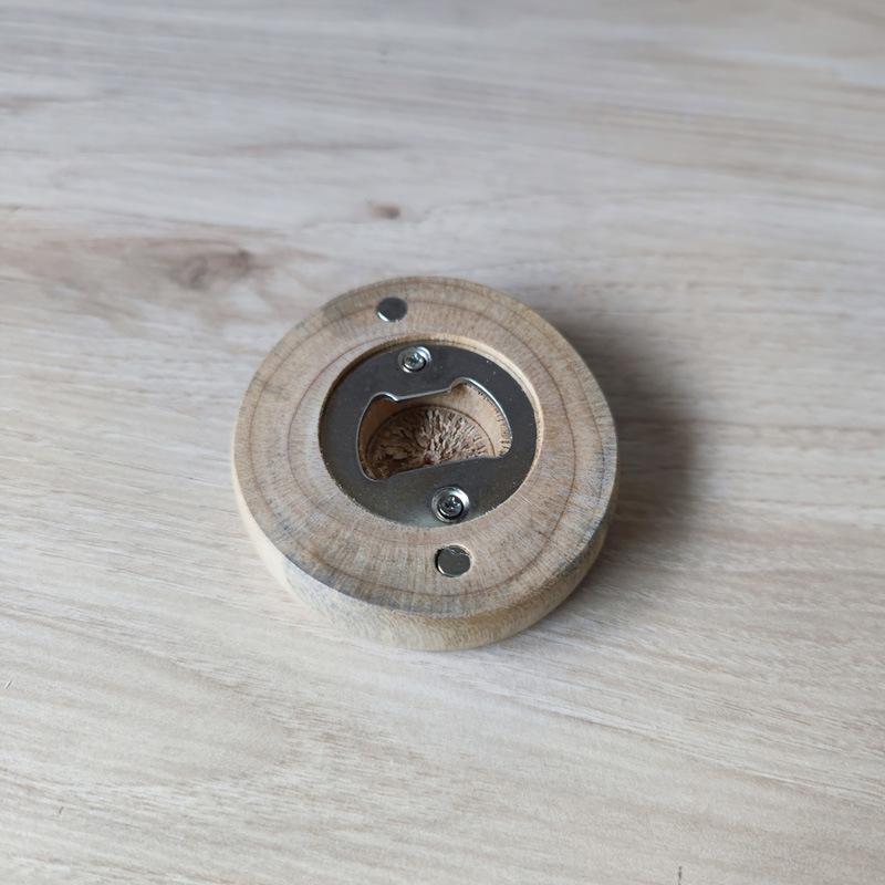 Творческий холодильник из цельного дерева с открывалкой для бутылок, открывалка для бутылок пива, высококачественная деревянная минималистская открывалка для крышек