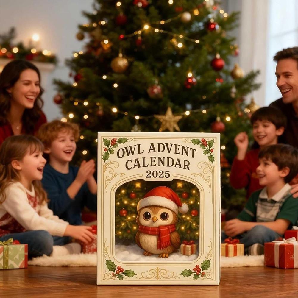 2025 Xmas Advents Calendar With Mini 2D Owl-Pendant Perfect Festive Present For All Ages For Festive Holiday Home Decor China Mainland
2025 Xmas Advents Calendar With Mini 2D Owl-Pendant Perfect Festive Present For All Ages For Festive Holiday Home Decor China Mainland