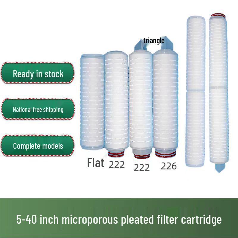 Household Folding Microporous Filter Cartridge, 10 & 20 PP Precision Threaded, Universal for Wine & Urea Filtration 10 inch 1 micron
Household Folding Microporous Filter Cartridge, 10 & 20 PP Precision Threaded, Universal for Wine & Urea Filtration 10 inch 1 micron