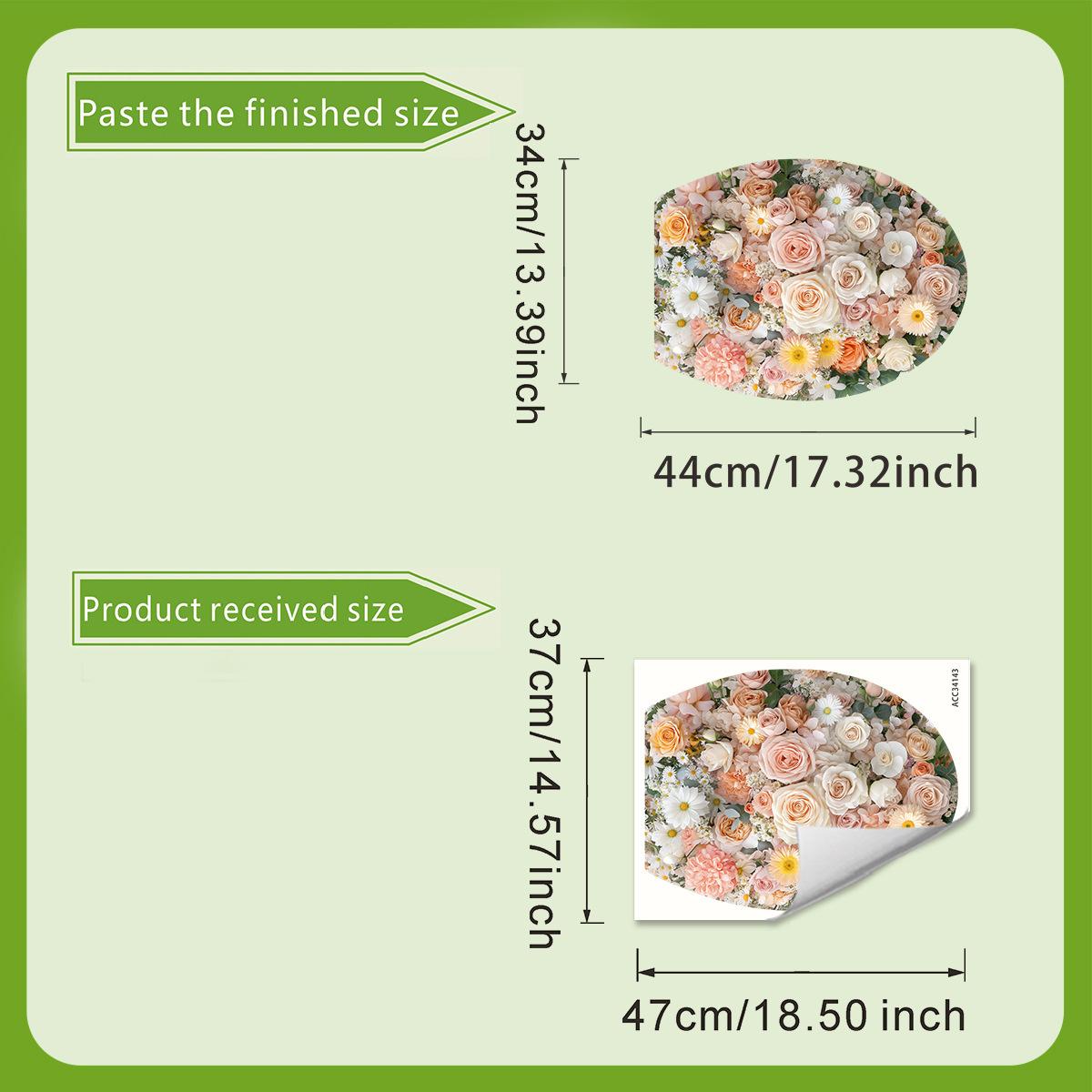 Наклейки на крышку сиденья унитаза с цветочным узором, Наклейки для украшения ванной комнаты и туалета, Водонепроницаемые наклейки для унитаза 30*40cm
Наклейки на крышку сиденья унитаза с цветочным узором, Наклейки для украшения ванной комнаты и туалета, Водонепроницаемые наклейки для унитаза 30*40cm