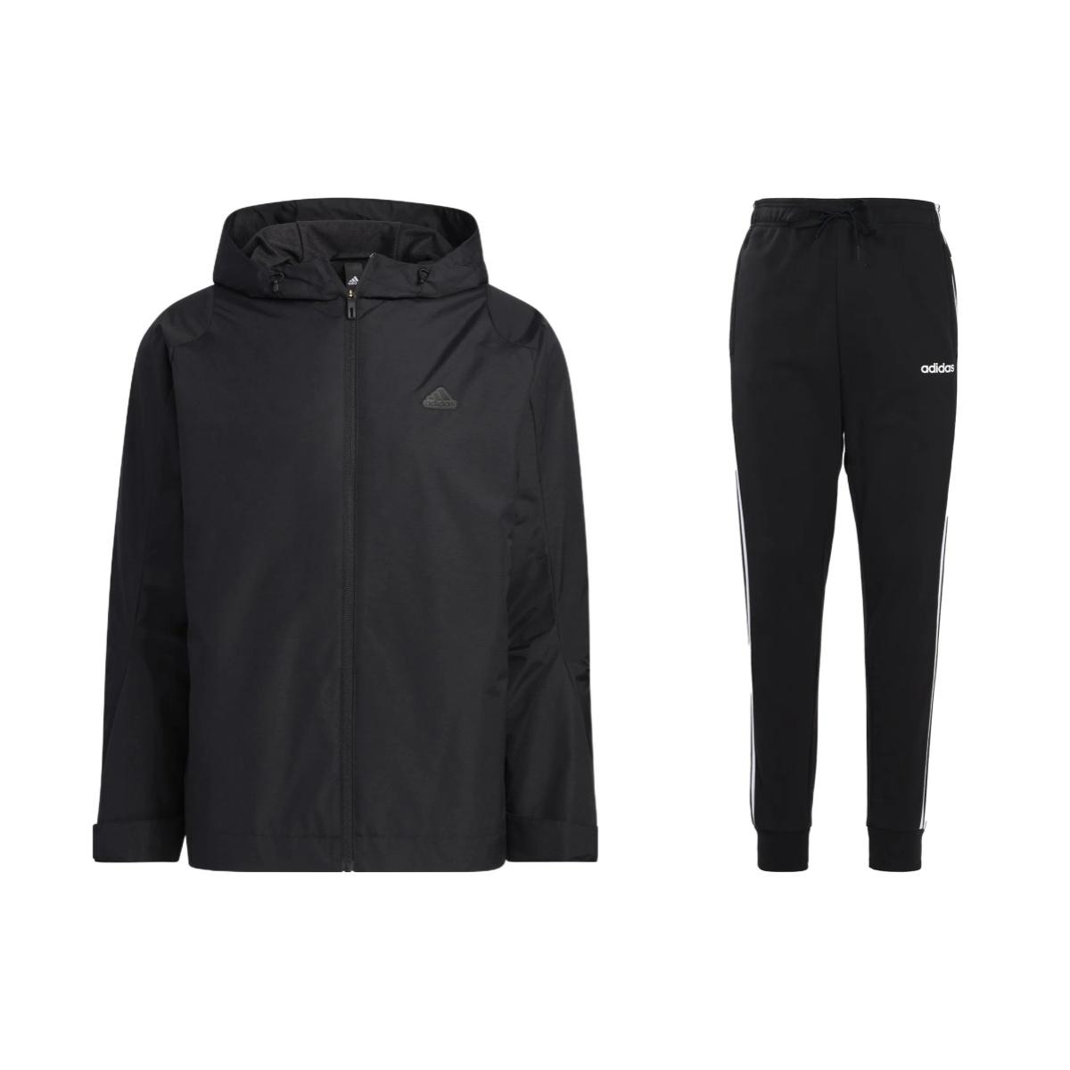 Adidas Solid Color Brand Logo Zip-Up Hooded Jacket Vintage Knit Cuffed Casual Sports Suit Men Jacket Black HY5831+DU0468
Adidas Solid Color Brand Logo Zip-Up Hooded Jacket Vintage Knit Cuffed Casual Sports Suit Men Jacket Black HY5831+DU0468