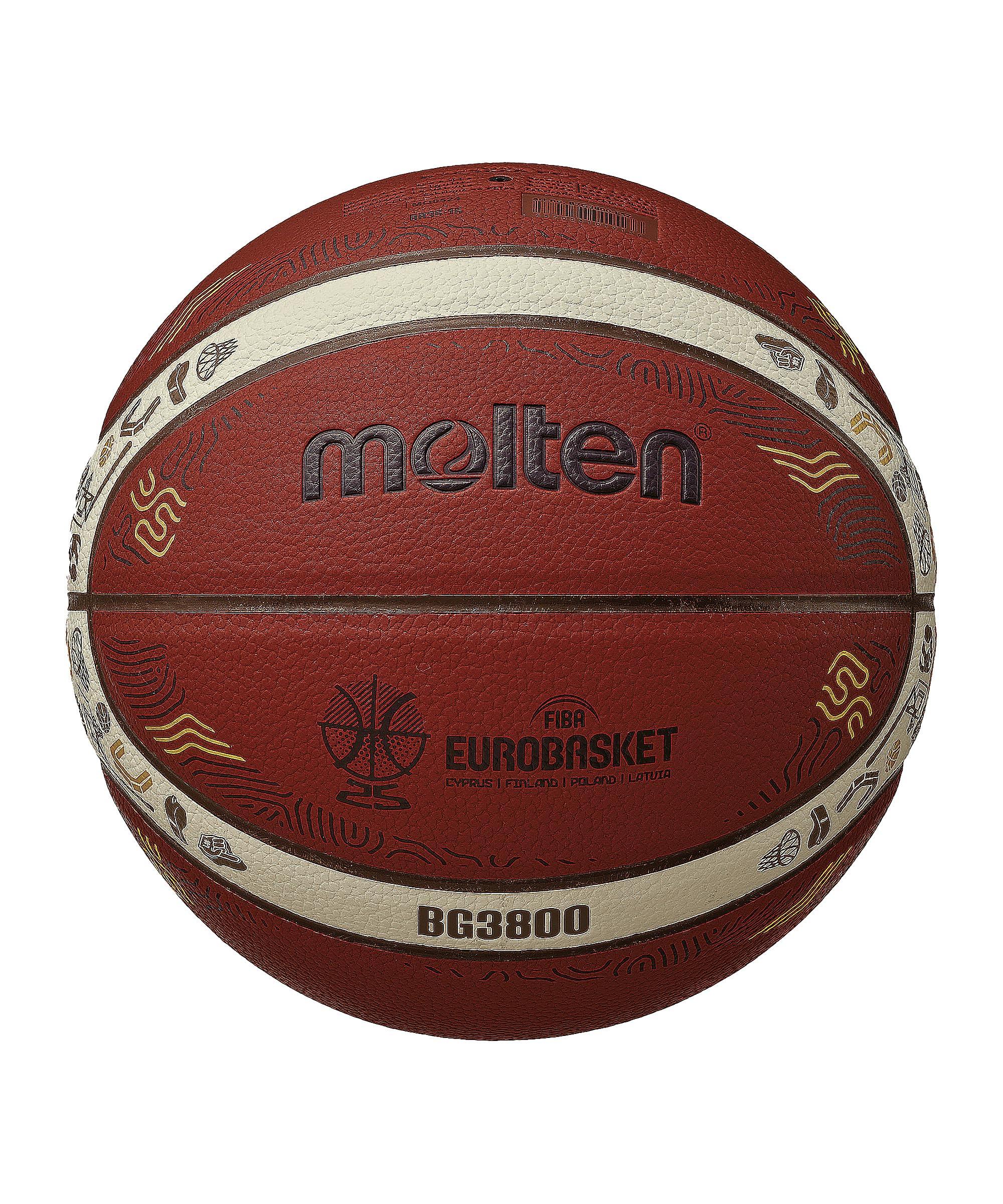Molten Eurobasket 2025 Model Basketball, Synthetic Leather, Size 7, B7G3800-E5Z
Molten Eurobasket 2025 Model Basketball, Synthetic Leather, Size 7, B7G3800-E5Z