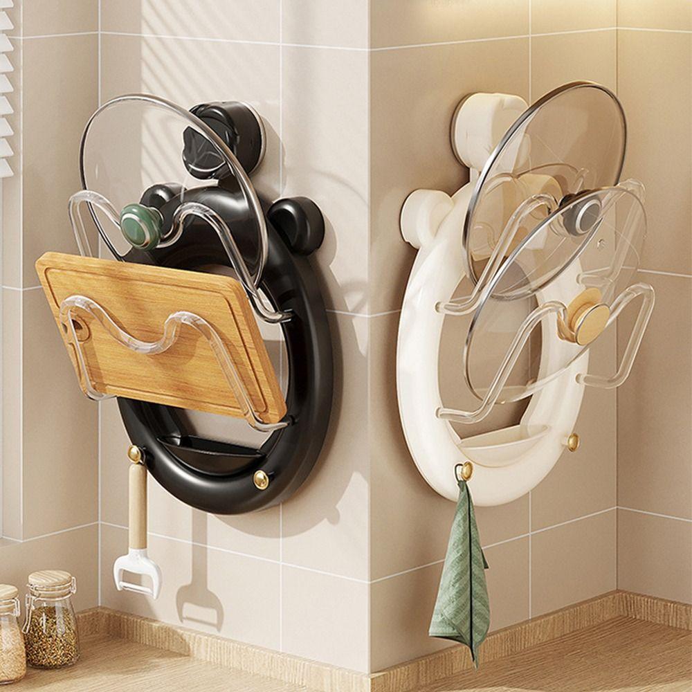 Suction Cup Pot Lid Storage Rack Wall Hanging Kitchen Storage Rack Pot Cover Rack for Kitchen білий
Suction Cup Pot Lid Storage Rack Wall Hanging Kitchen Storage Rack Pot Cover Rack for Kitchen білий