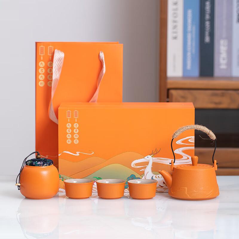 Shangqi Ceramic Kung Fu Tea Set with Beam Pot
Shangqi Ceramic Kung Fu Tea Set with Beam Pot