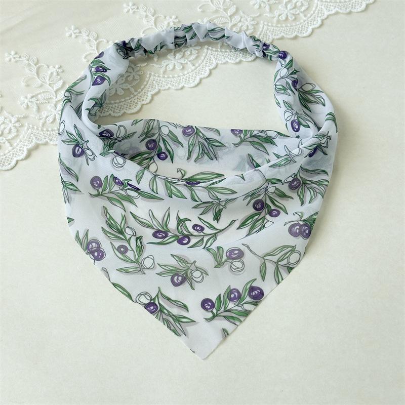 Floral Print Triangle Kerchief Headbands Elastic Back Bandana Style Hair Wraps Bohemia Garden Party Headwear For Women Green Branches
Floral Print Triangle Kerchief Headbands Elastic Back Bandana Style Hair Wraps Bohemia Garden Party Headwear For Women Green Branches