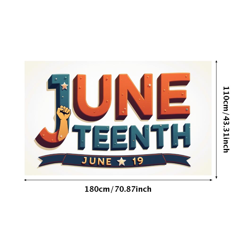 Decorative Design Freedom Day Banner Juneteenth Banner Heritage Celebration Decoration for Heritage Event Public Gathering
Decorative Design Freedom Day Banner Juneteenth Banner Heritage Celebration Decoration for Heritage Event Public Gathering