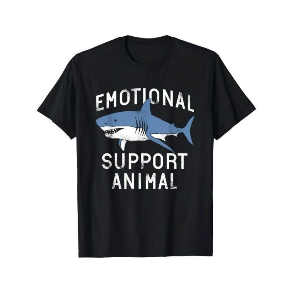 European Sizes Men s Emotional Support Animal Shark Graphic T-Shirt - Casual Short Sleeve Tee with Slightly Stretchy Fabric S чёрный
European Sizes Men s Emotional Support Animal Shark Graphic T-Shirt - Casual Short Sleeve Tee with Slightly Stretchy Fabric S чёрный
