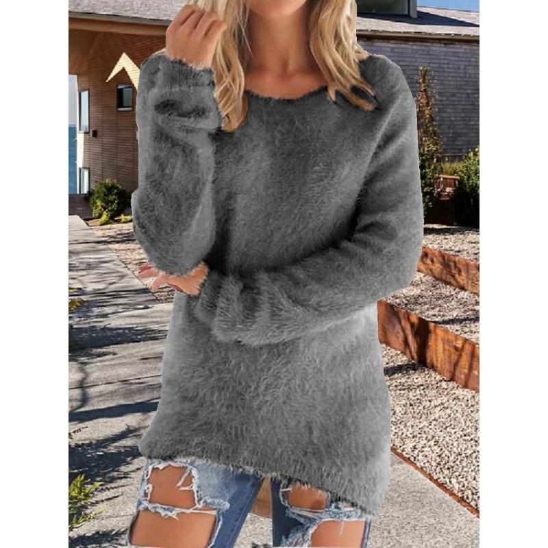 Женские свитера, удобные, с длинным рукавом и круглым вырезом, повседневные, однотонные, винтажные, вязаные, женские, элегантные, зимние, теплые свитера XXXL серый
Женские свитера, удобные, с длинным рукавом и круглым вырезом, повседневные, однотонные, винтажные, вязаные, женские, элегантные, зимние, теплые свитера XXXL серый