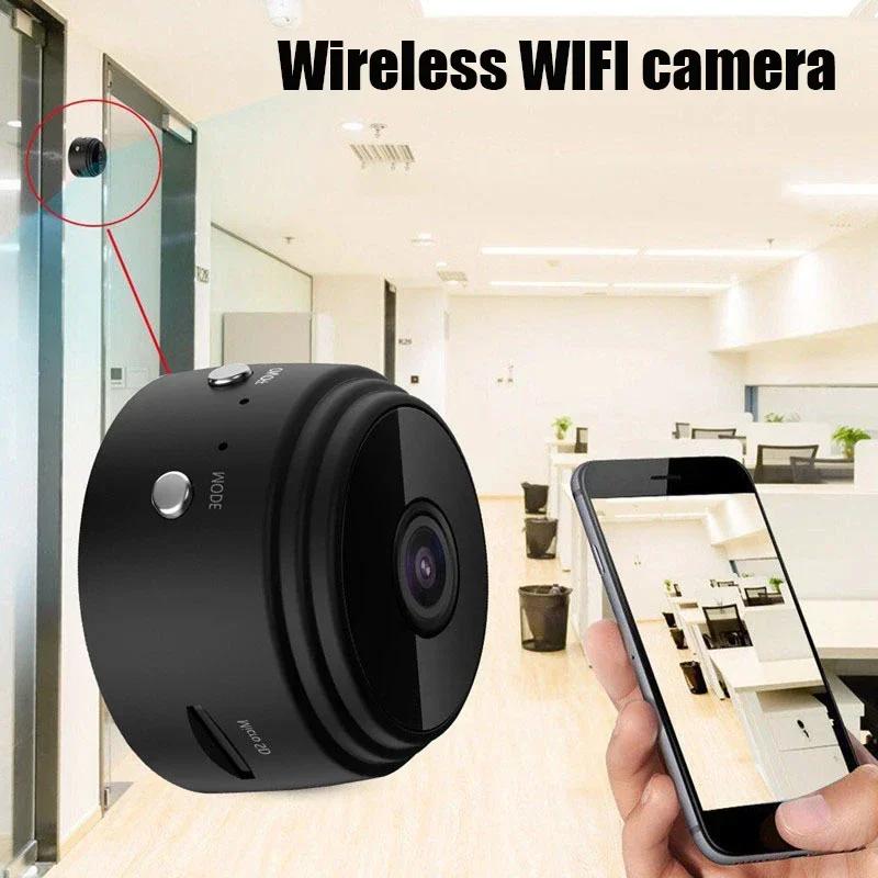 A9 WiFi Mini Smart Home Camera for Babies & Pets with Security Protection and Wireless Recording Black
A9 WiFi Mini Smart Home Camera for Babies & Pets with Security Protection and Wireless Recording Black