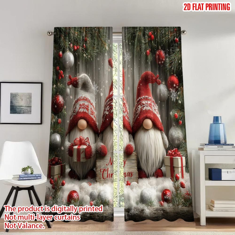 Flat Printing Popular Christmas Curtains Gnomes Gifts Snow Digital Printed Polyester Drapes Festive Holiday Curtain Set Of 2 Made Washable W100*H70(CM)-Rod Pocket&1PCS
Flat Printing Popular Christmas Curtains Gnomes Gifts Snow Digital Printed Polyester Drapes Festive Holiday Curtain Set Of 2 Made Washable W100*H70(CM)-Rod Pocket&1PCS