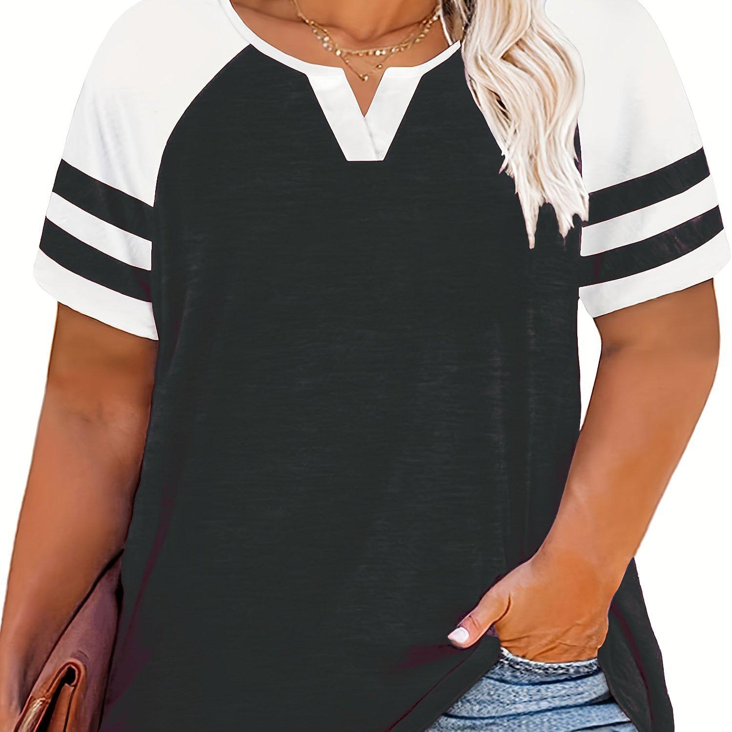 V-Neck Striped T-Shirt - New Cross-Border Style, N 70365 5XL
V-Neck Striped T-Shirt - New Cross-Border Style, N 70365 5XL