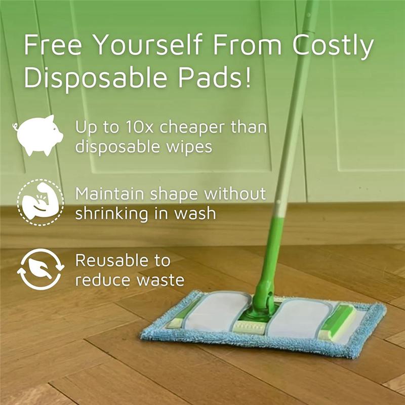 A25F-4PCS Reusable Mop Pad Refill For Swiffer Sweeper Mop- 12.5 Microfiber Cleaning Pad Wet/Dry Use On For Hard Floors синий
A25F-4PCS Reusable Mop Pad Refill For Swiffer Sweeper Mop- 12.5 Microfiber Cleaning Pad Wet/Dry Use On For Hard Floors синий