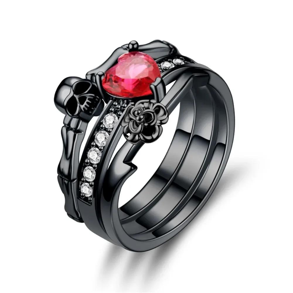 Gothic Personality Embedded Dark Skull Heart Promise Male and Female Couple Ring Ornament Halloween Rings Set 8 червоний
Gothic Personality Embedded Dark Skull Heart Promise Male and Female Couple Ring Ornament Halloween Rings Set 8 червоний