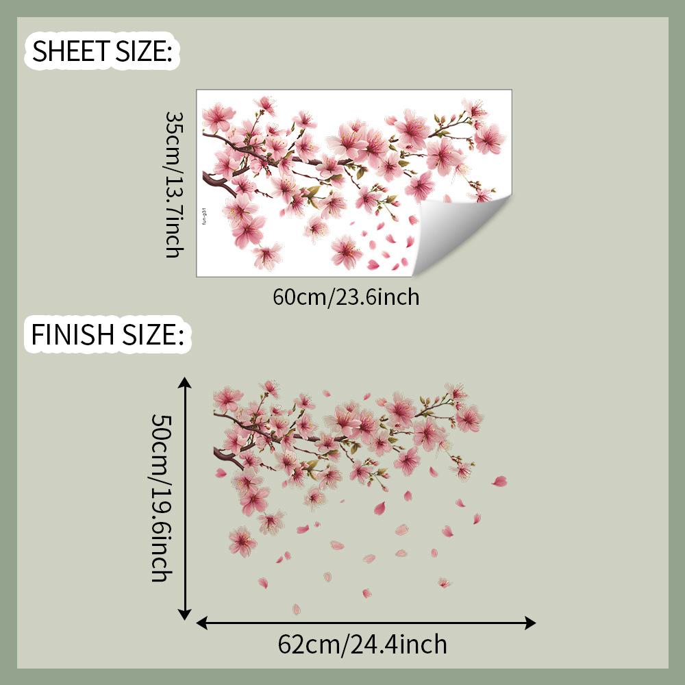 Painted Plum Blossom Petals Self Adhesive Wall Sticker for Bedroom Living Room Background Decor 35x60cm разноцветный
Painted Plum Blossom Petals Self Adhesive Wall Sticker for Bedroom Living Room Background Decor 35x60cm разноцветный