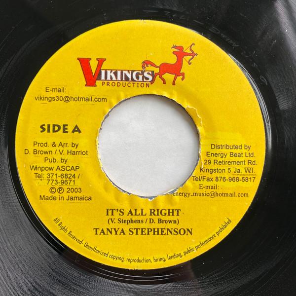 7inch Record TANYA STEPHENS - It s All Right NONE Vikings Product 2003 Jamaica Reggae, Ska & Dub Used
7inch Record TANYA STEPHENS - It s All Right NONE Vikings Product 2003 Jamaica Reggae, Ska & Dub Used