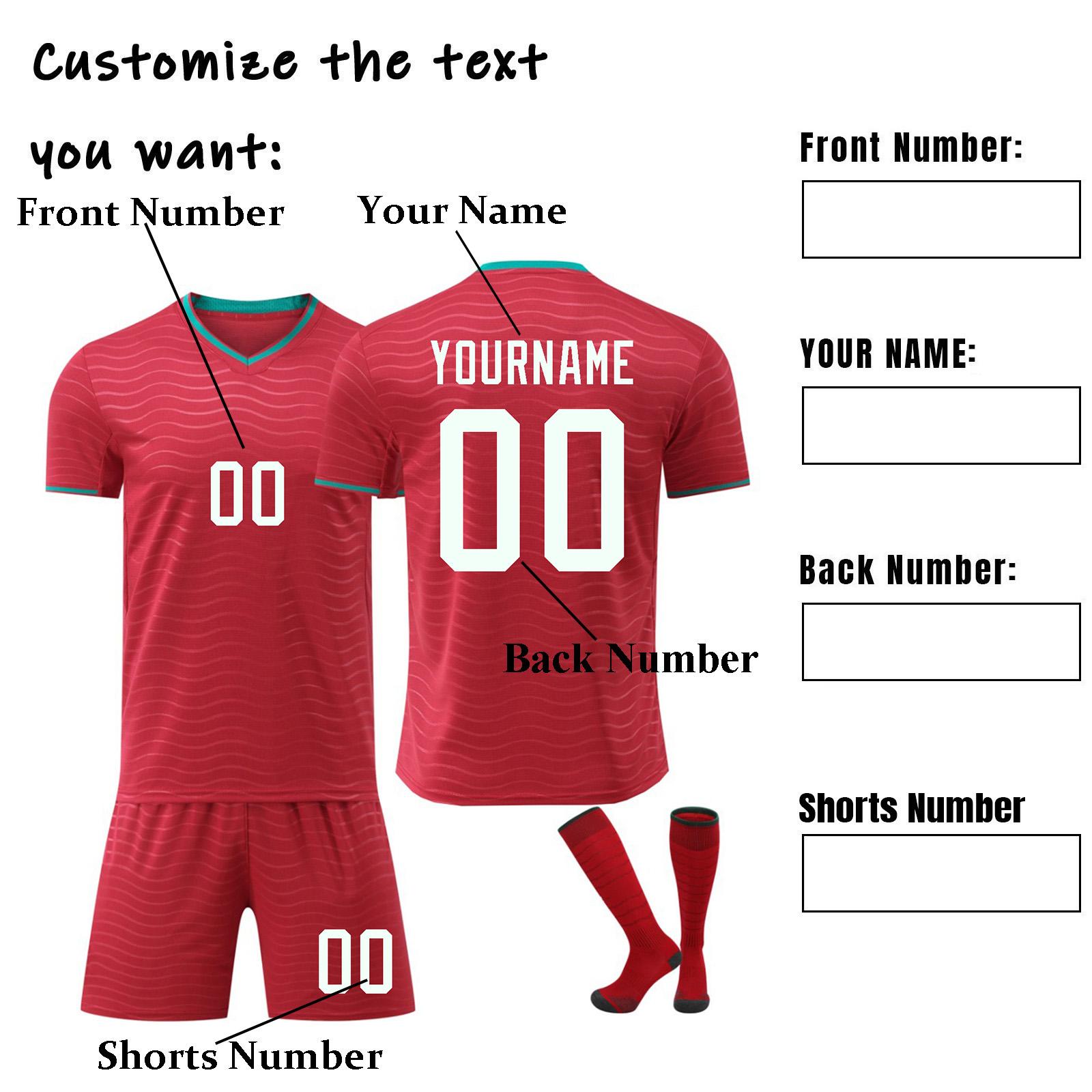 2026 Portugal children s adult jersey training uniform three-piece customization XXL
2026 Portugal children s adult jersey training uniform three-piece customization XXL