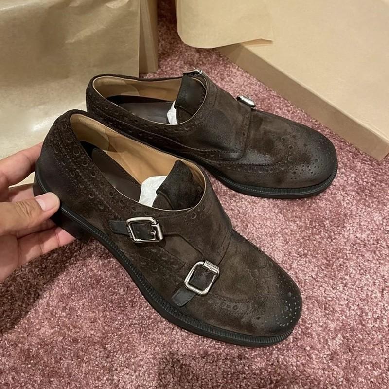 Miu old brown loafers women s 2025 new round head leather British style small leather shoes thick heel retro single shoes 40
Miu old brown loafers women s 2025 new round head leather British style small leather shoes thick heel retro single shoes 40