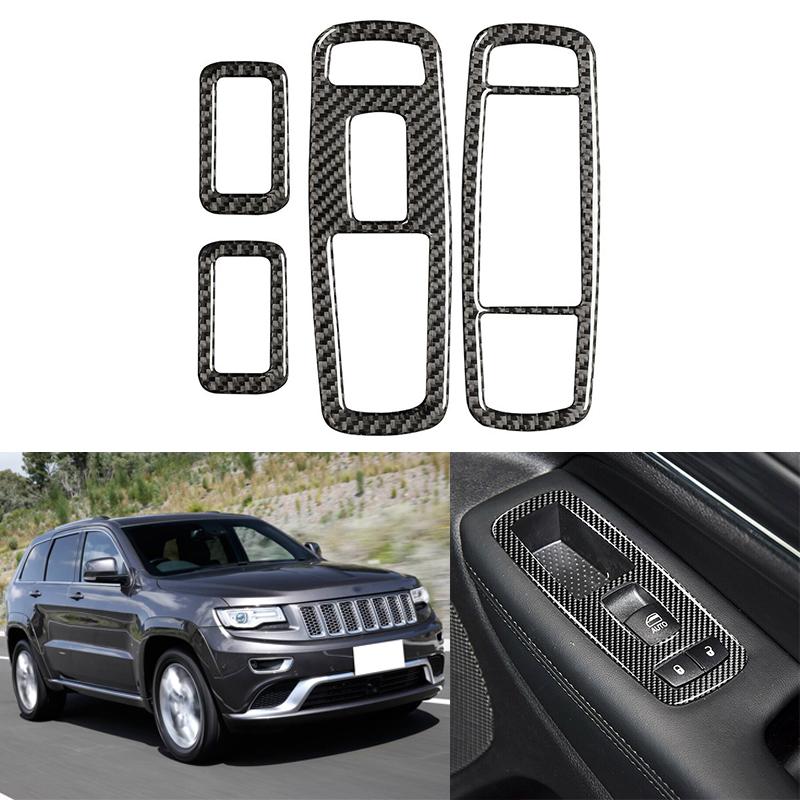 4 шт. для Jeep Grand Cherokee 2011-2020 Автомобильная дверная панель переключателя окна Накладка отделка из углеродного волокна молдинги для салона автоаксессуары
4 шт. для Jeep Grand Cherokee 2011-2020 Автомобильная дверная панель переключателя окна Накладка отделка из углеродного волокна молдинги для салона автоаксессуары