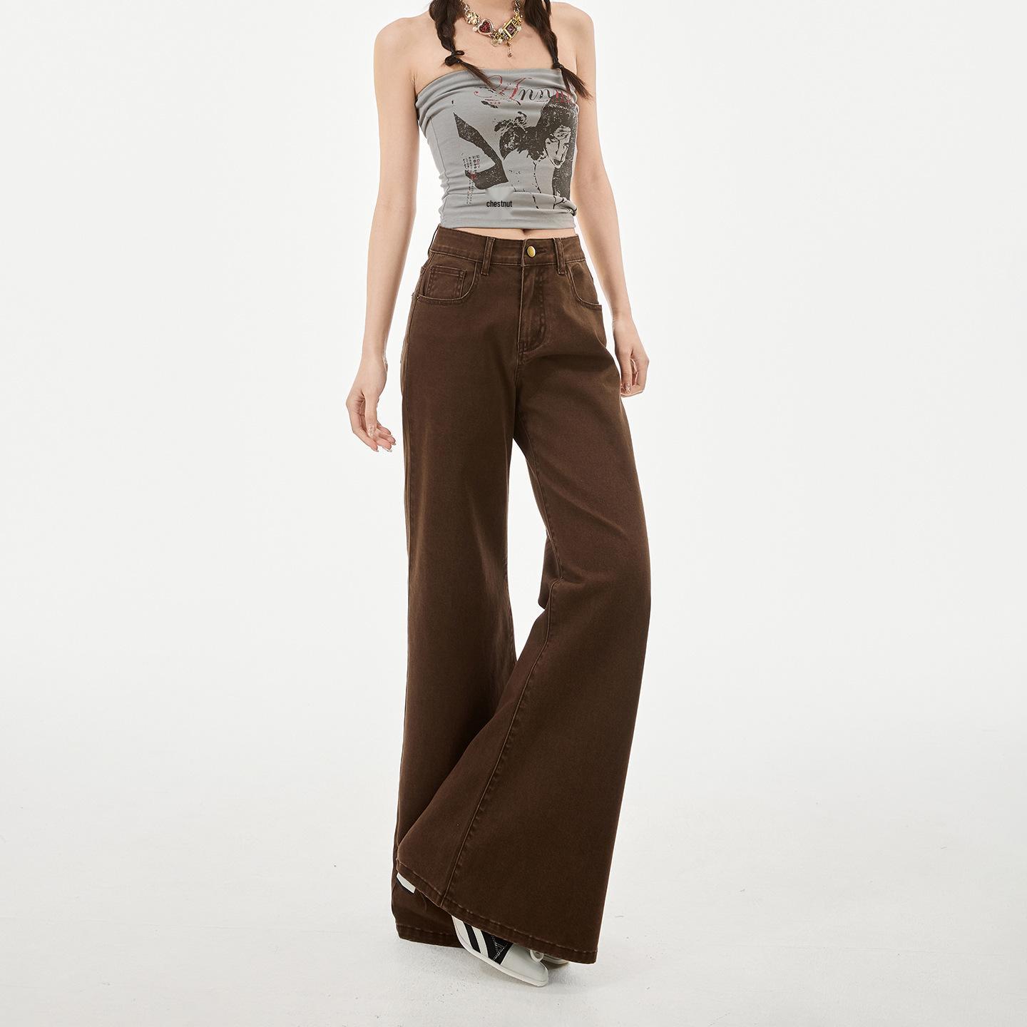Korean Style High-Waisted Wide-Leg Flare Jeans for Women - Spring Collection, Slimming and Comfortable Fit Medium
Korean Style High-Waisted Wide-Leg Flare Jeans for Women - Spring Collection, Slimming and Comfortable Fit Medium