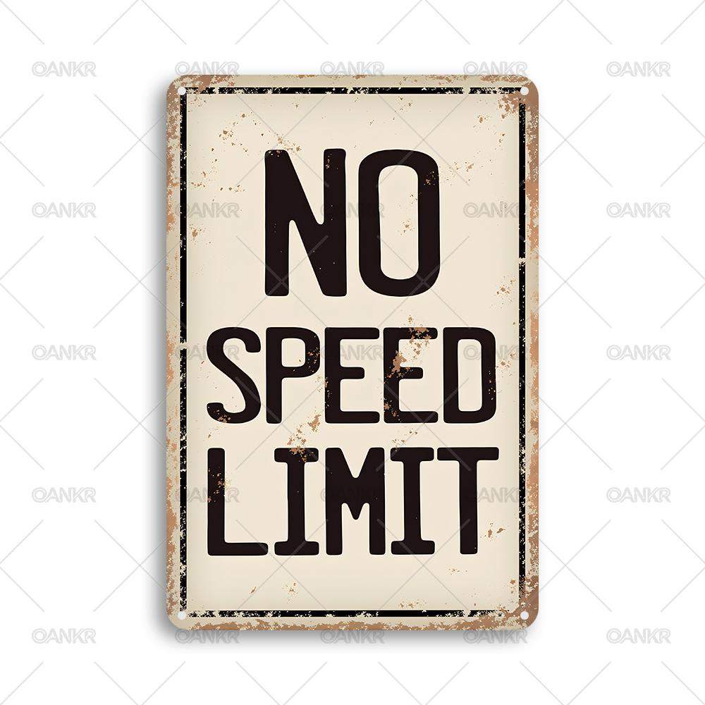 Vintage No Speed Limit Art Wall Poster Metal Tin Sign Retro Metal Signs for Man Cave Garage Farm Garden Home Wall Decor Plaque 20x30cm(7.8x11.8inch)
Vintage No Speed Limit Art Wall Poster Metal Tin Sign Retro Metal Signs for Man Cave Garage Farm Garden Home Wall Decor Plaque 20x30cm(7.8x11.8inch)