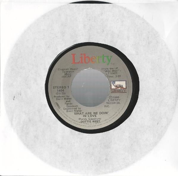 7inch Record DOTTIE WEST - What Are We Doin In Love 1404 Liberty 1980 Canada Folk Used
7inch Record DOTTIE WEST - What Are We Doin In Love 1404 Liberty 1980 Canada Folk Used