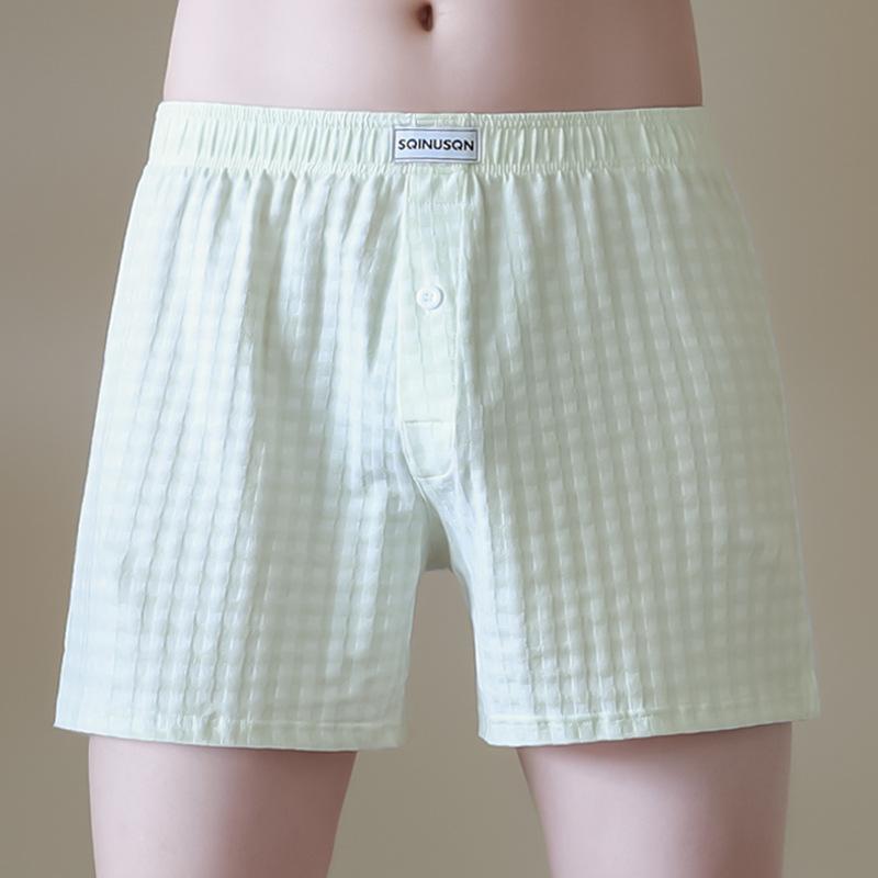 Men Plaid Cotton Underwear Comfortable Simple Breathable Home Boxer Shorts Trunk Male Lingerie Sexy Shorts M
Men Plaid Cotton Underwear Comfortable Simple Breathable Home Boxer Shorts Trunk Male Lingerie Sexy Shorts M