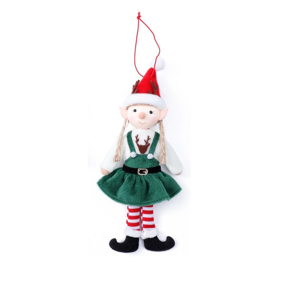 Deer Antlers Christmas Tree Hanging Decoration Overalls Christmas Doll Ornaments Xmas Party Gift Female
Deer Antlers Christmas Tree Hanging Decoration Overalls Christmas Doll Ornaments Xmas Party Gift Female