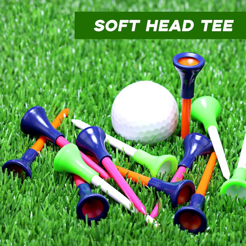 Golf Plastic Tees with Rubber Sleeves
Golf Plastic Tees with Rubber Sleeves