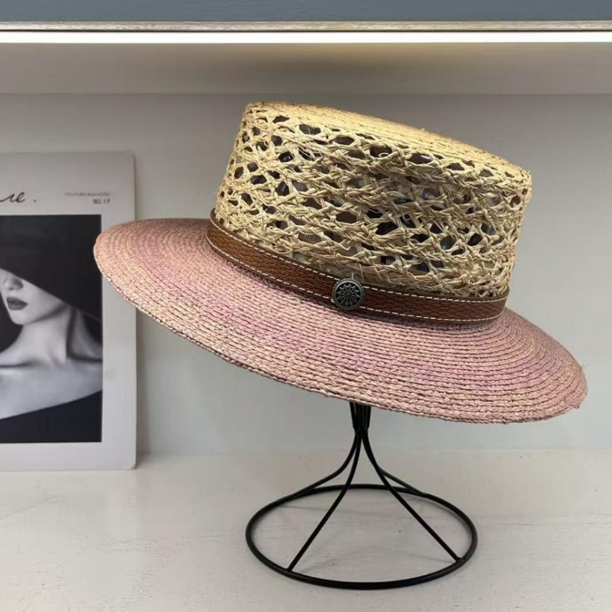 French straw hat children summer outing hollow flat edge hat sunshade sunscreen Hepburn style raffia flat top top top hat M(55-58cm) рожевий
French straw hat children summer outing hollow flat edge hat sunshade sunscreen Hepburn style raffia flat top top top hat M(55-58cm) рожевий