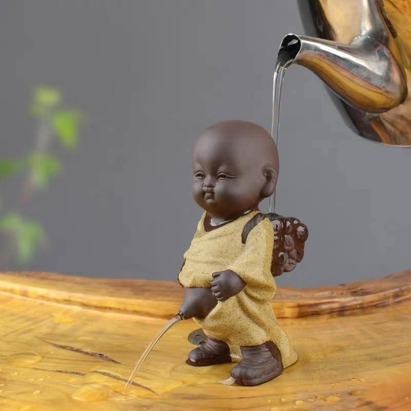 Purple Clay Tea Pets Ornament Creative Buddha Figurines Little Monk Baby Boy Spray Pee Table Home Decoration Crafts
Purple Clay Tea Pets Ornament Creative Buddha Figurines Little Monk Baby Boy Spray Pee Table Home Decoration Crafts
