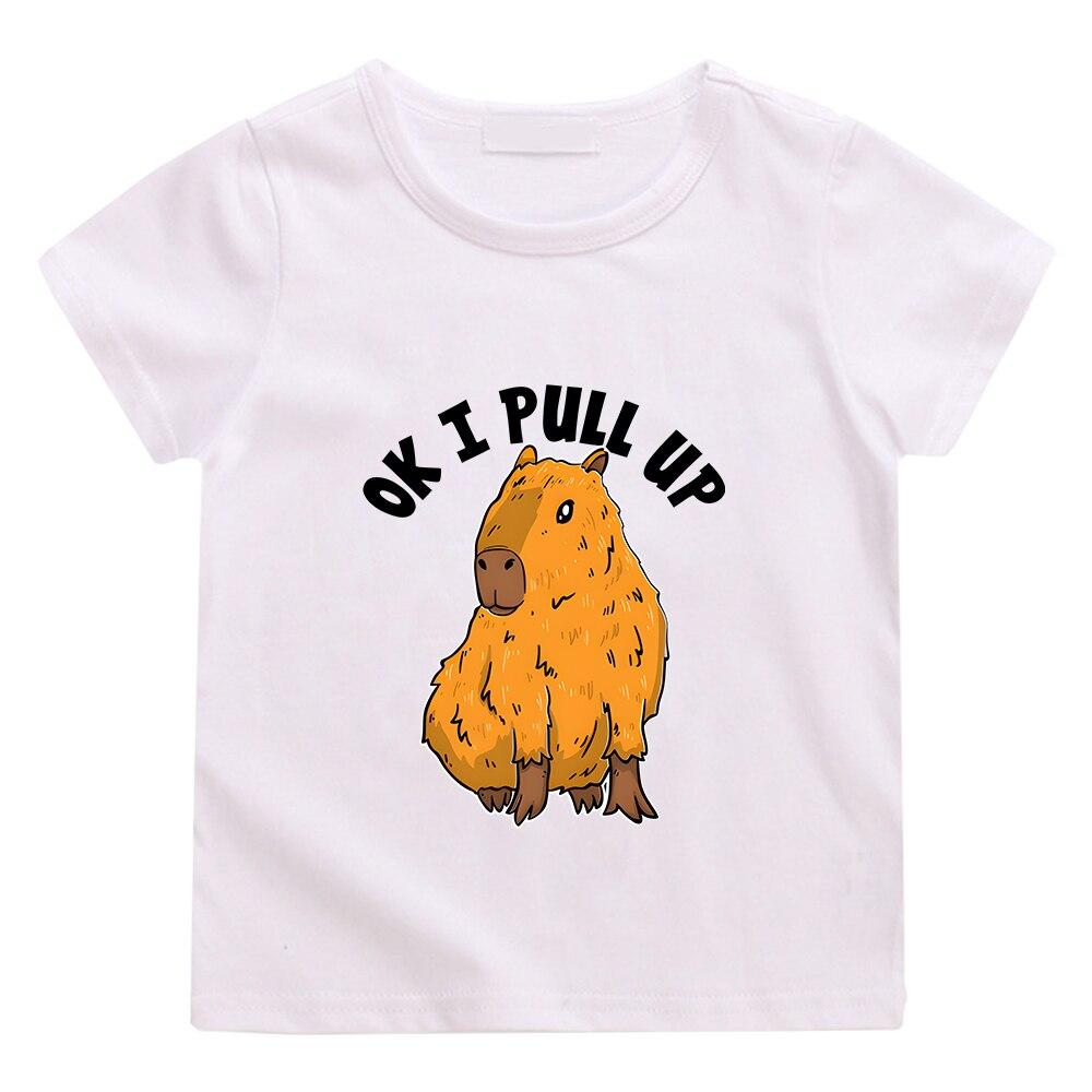 OK I PULL UP Капибара, милая футболка с принтом, Повседневная футболка из 100% хлопка с короткими рукавами, кавайная детская футболка с рисунком для мальчиков и девочек 100 белый
OK I PULL UP Капибара, милая футболка с принтом, Повседневная футболка из 100% хлопка с короткими рукавами, кавайная детская футболка с рисунком для мальчиков и девочек 100 белый