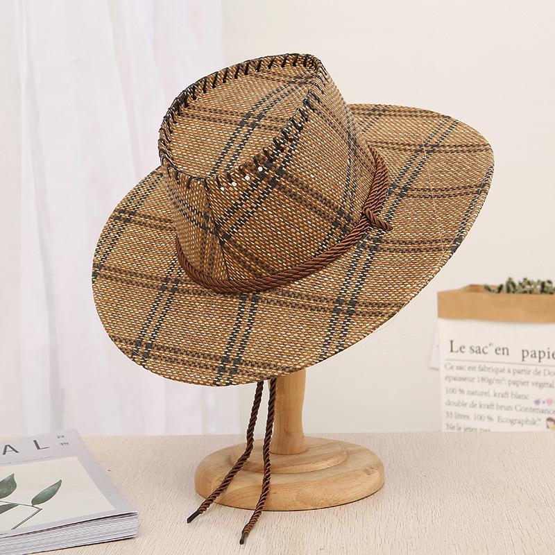 Straw hat men s big eaves western cowboy hat big head circumference summer sun protection visor hat medium and old sun hat
Straw hat men s big eaves western cowboy hat big head circumference summer sun protection visor hat medium and old sun hat