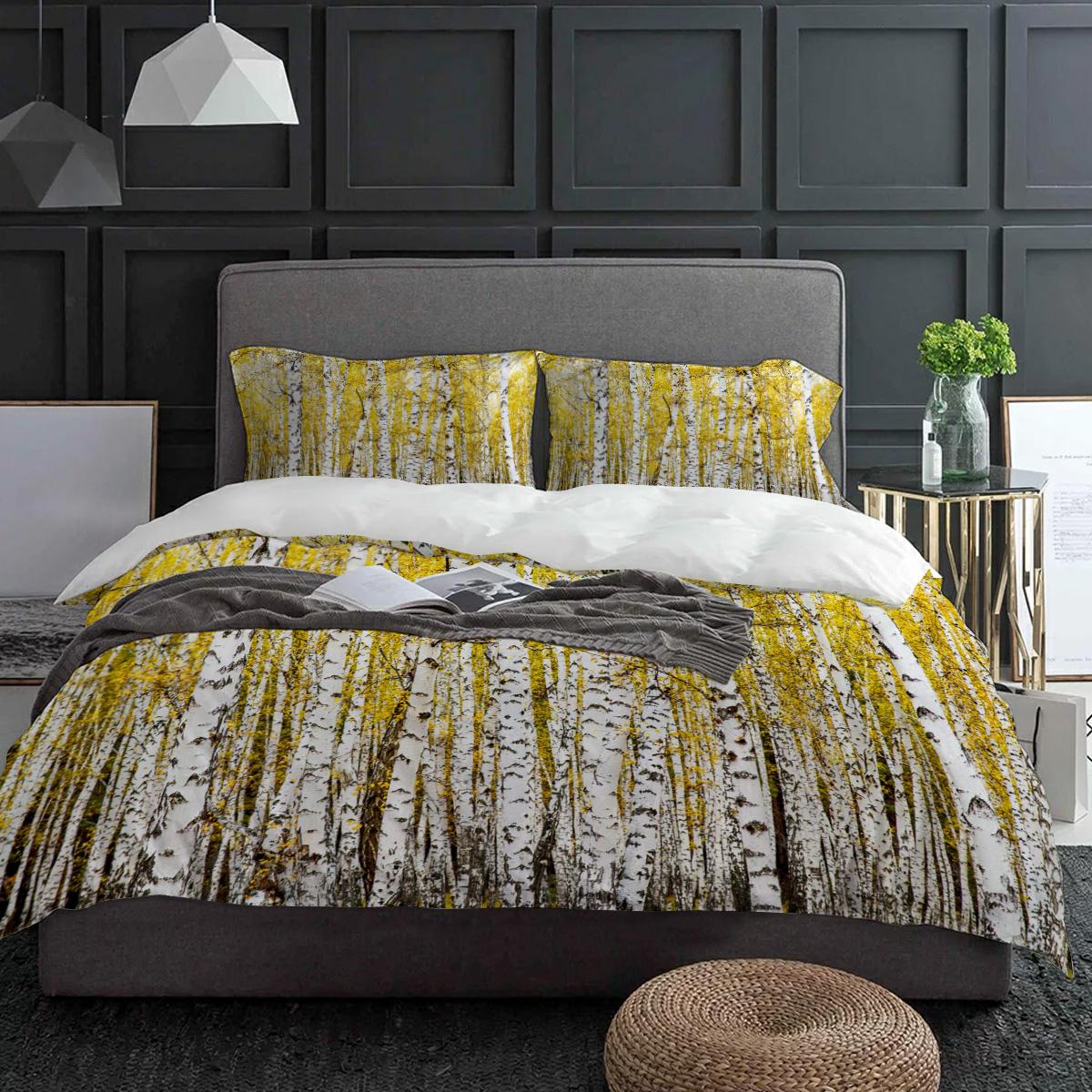 Постельный набор с рисунком «Желтая береза», 3 предмета, пододеяльник, наволочка, детский, взрослый, покрывало, набор для двуспальной кровати, домашний текстиль EU single(135x200cm)
Постельный набор с рисунком «Желтая береза», 3 предмета, пододеяльник, наволочка, детский, взрослый, покрывало, набор для двуспальной кровати, домашний текстиль EU single(135x200cm)