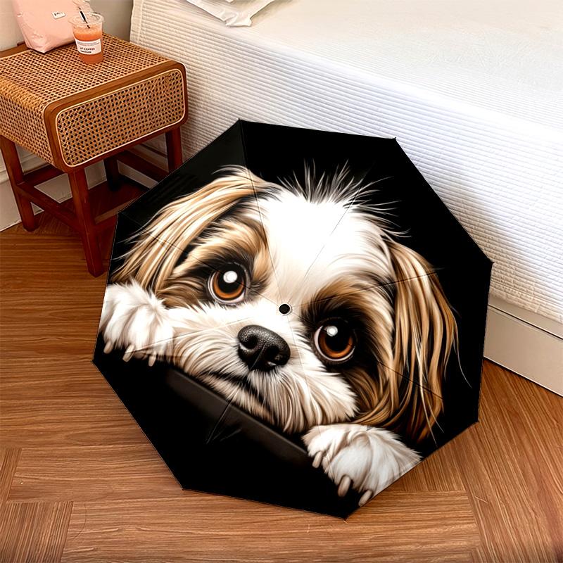 1 PC Automatic Folding Umbrella - Cute Puppy Peeking Pattern, Portable & Foldable Design with 8 Ribs, Christmas Birthday Gifts
1 PC Automatic Folding Umbrella - Cute Puppy Peeking Pattern, Portable & Foldable Design with 8 Ribs, Christmas Birthday Gifts