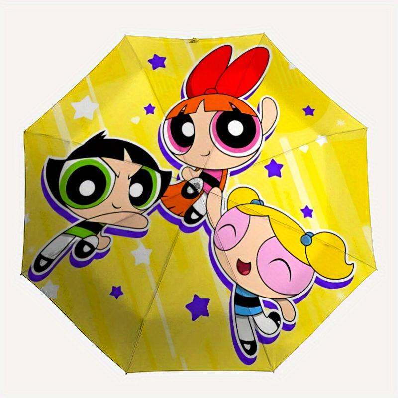 Powerpuff Girls Automatic Cute Umbrella - Foldable with 8 Iron Ribs, Portable for Outdoor, Gift, Outdoor Umbrell, Playful Accessory, Durable
Powerpuff Girls Automatic Cute Umbrella - Foldable with 8 Iron Ribs, Portable for Outdoor, Gift, Outdoor Umbrell, Playful Accessory, Durable