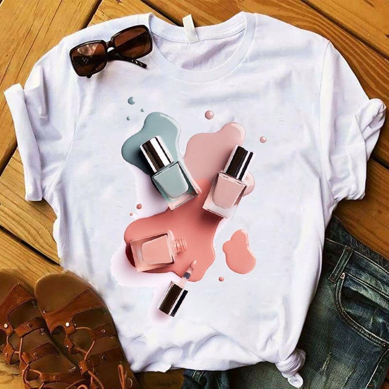 Kpop Fashion Cosmetics 3D Nail Polish Graphics Women T-Shirts Summer Blouses Short Sleeves O-Neck Female Tops Clothing XXXL білий
Kpop Fashion Cosmetics 3D Nail Polish Graphics Women T-Shirts Summer Blouses Short Sleeves O-Neck Female Tops Clothing XXXL білий