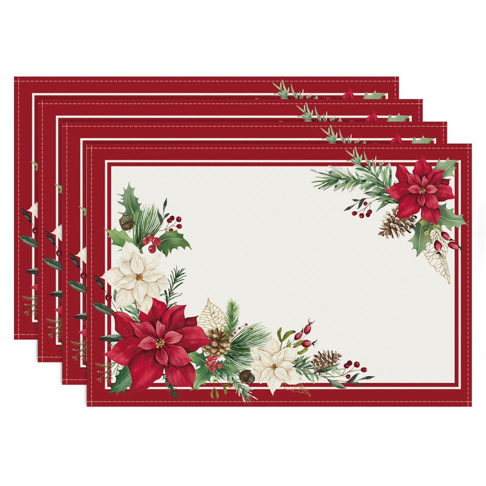 Christmas Nutcracker Placemats Set of 4, 12x18 Inch Merry Christmas Nutcracker Kitchen Dining Table Mats Washable Place Mats for Indoor Outdoor Home P 4Pcs
Christmas Nutcracker Placemats Set of 4, 12x18 Inch Merry Christmas Nutcracker Kitchen Dining Table Mats Washable Place Mats for Indoor Outdoor Home P 4Pcs