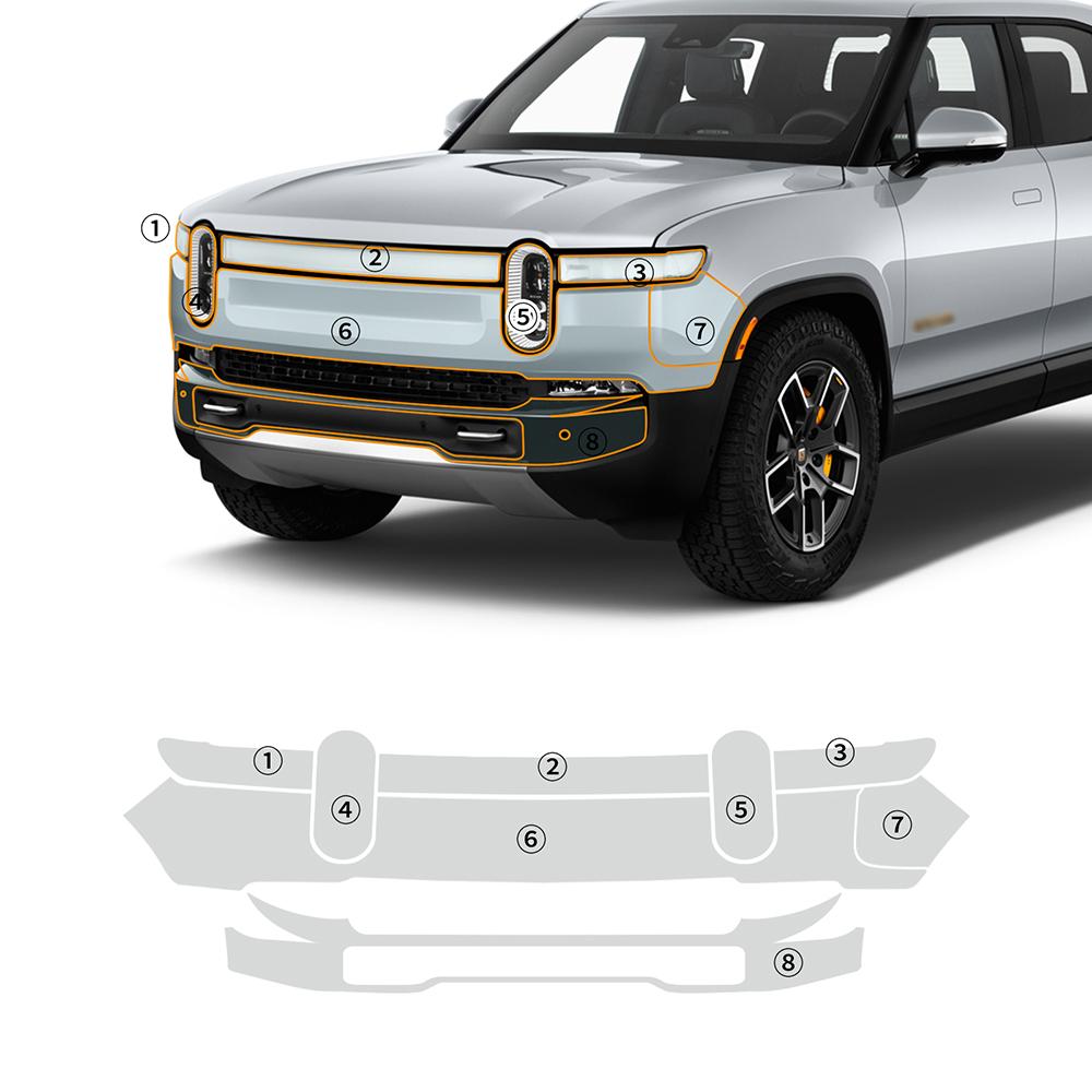For Rivian R1T 2021 2022 2023 Pre-Cut Paint Protection Film Car Clear Kit PPF TPU Transparent Body Sticker Accessories Styling
For Rivian R1T 2021 2022 2023 Pre-Cut Paint Protection Film Car Clear Kit PPF TPU Transparent Body Sticker Accessories Styling